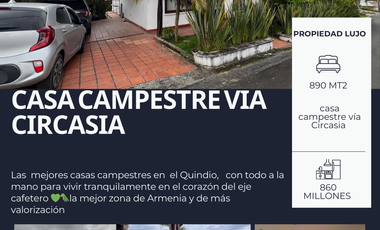 SE VENDE CASA CAMPESTRE