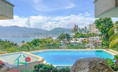 Residencia de Lujo Frente al Mar con Alberca y Vista Panorámica