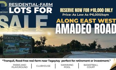 Residential - Leisure Farm Lots for Sale along East West Road Amadeo Cavite