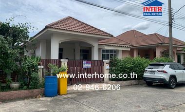 Single-storey detached house, 63 sq m, Worin Rangsit Village, Khlong 3, near Future Park Rangsit, Rangsit-Nakhon Nayok Road, Lam Luk Ka Khlong 3 Road,