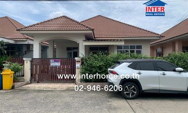 Single-storey detached house, 63 sq m, Worin Rangsit Village, Khlong 3, near Future Park Rangsit, Rangsit-Nakhon Nayok Road, Lam Luk Ka Khlong 3 Road,