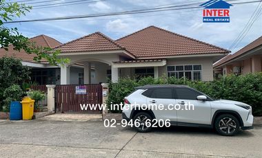 Single-storey detached house, 63 sq m, Worin Rangsit Village, Khlong 3, near Future Park Rangsit, Rangsit-Nakhon Nayok Road, Lam Luk Ka Khlong 3 Road,