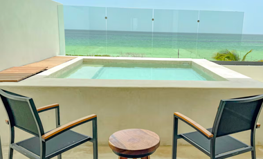 Departamento de lujo en primera fila con vista al mar en Telchac Puerto, Mérida