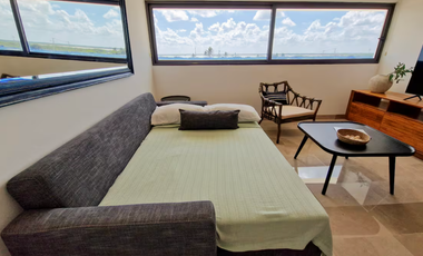 Departamento de lujo en primera fila con vista al mar en Telchac Puerto, Mérida