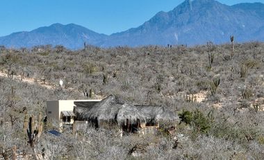 Casa con terreno en Todos Santos con vista al mar.