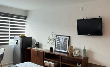 Estudio AmuebladO para ejecutivo con servicios en Residencial Gran jardín