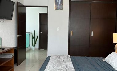 Estudio AmuebladO para ejecutivo con servicios en Residencial Gran jardín