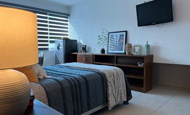 Estudio AmuebladO para ejecutivo con servicios en Residencial Gran jardín