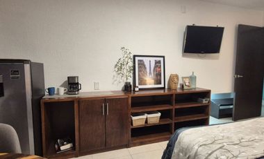 Estudio AmuebladO para ejecutivo con servicios en Residencial Gran jardín