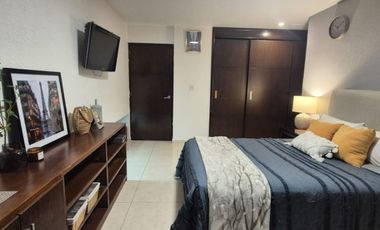 Estudio AmuebladO para ejecutivo con servicios en Residencial Gran jardín