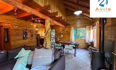 Curarrehue sector Caren parcela de 5.100m2 con casa y piscina a un costado carretera COD.VTAP224