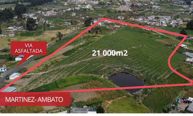 TERRENO EN VENTA MARTINEZ, AMBATO- ECUADOR