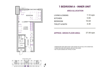 17,000/month Studio Unit Condo for SALE in Manila by The Camden Place
