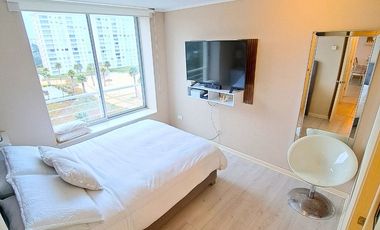 Sincrónica Propiedades Arrienda Hermoso departamento en laguna Bahía, Algarrobo