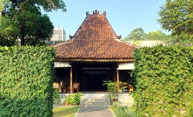 Rumah Estetik dan Natural dengan Joglo dan Kolam Renang di Maguwoharjo