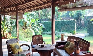 Rumah Estetik dan Natural dengan Joglo dan Kolam Renang di Maguwoharjo