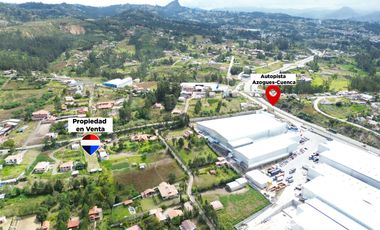 En venta terreno en Azogues sector Zumbahuayco.