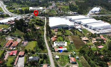 En venta terreno en Azogues sector Zumbahuayco.