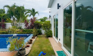 Modern L-Shaped 3-Bed Pool Villa at MODA Hua Hin Soi 112 – Fully Furnished