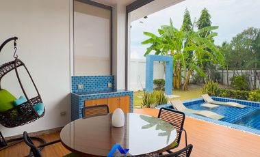 Modern L-Shaped 3-Bed Pool Villa at MODA Hua Hin Soi 112 – Fully Furnished