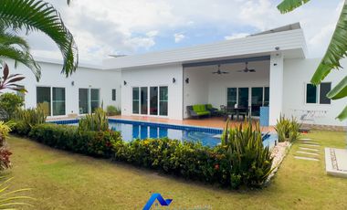Modern L-Shaped 3-Bed Pool Villa at MODA Hua Hin Soi 112 – Fully Furnished