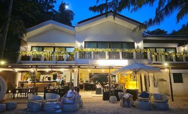 For Sale: Income Generating Beachfront Hotel/Villa w/ Restaurant & Bar in Malay, Boracay Island P475M