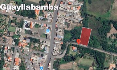 Se renta terreno con producción agrícola en Guayllabamba