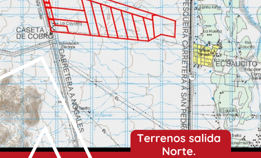 TERRENOS EN VENTA sobre la carretera 15 , justo pasando la caseta de cobro