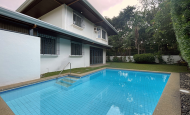 5 Bedroom House with Pool at Ayala Alabang Village for Rent
