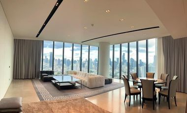 Sale / Rent Condo Banyan Tree Residences Riverside Bangkok  BTS Saphan Taksin Type 3 bed, 4 bath 1 maid room