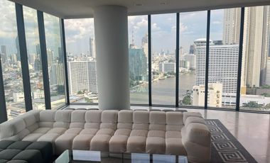Sale / Rent Condo Banyan Tree Residences Riverside Bangkok  BTS Saphan Taksin Type 3 bed, 4 bath 1 maid room