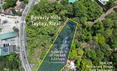 Elevated Lot in Beverly Hills Ortigas Ext Taytay (perfect for resort)