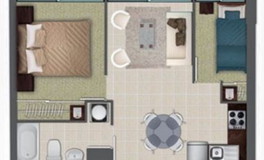 Recién Remodelado Departamento 2 dorm. Sector Avda Matta