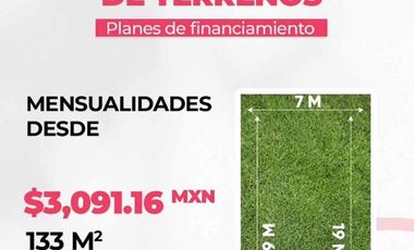 Terreno en  Merida desde $3,316 mensuales