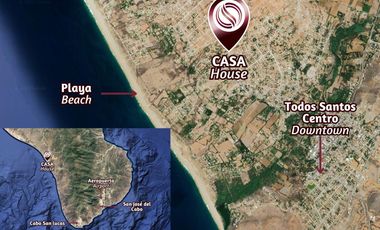 Casa con alberca privada y rooftop en venta, Todos Santos, BCS