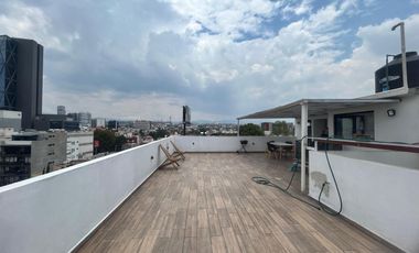 Renta Departamento en Escandón con Roof Garden Privado