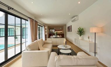 For sale, single-storey pool villa, on 2 sides of the road, corner house, Don Kaeo Subdistrict, Mae Rim District, Chiang Mai, near Ring Road 3