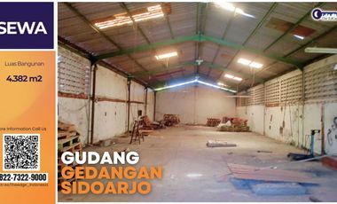 Gedangan Sidoarjo Warehouse for Rent 300–10,000 m² – Strategic Near Toll & Juanda