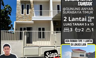 jual rumah surabaya, rumah gunung anyar, rumah murah surabaya, 2 lt