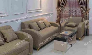 sewa rumah Kontrakan Bulanan Full Furniture  tipe 65 Deluxe Standar SPA D'KOST sidomulyo Barat Pekanbaru