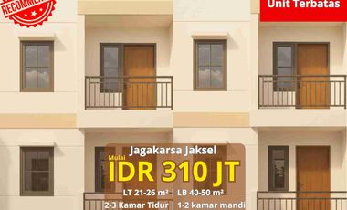 Rumah dijual Jakarta Selatan harga 300 jutaan 2 lantai gang motor