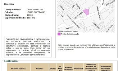 CRUZ VERDE #246, Colonia Lomas Quebradas, C.P. 10000