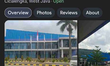 Tanah SHM pinggir jalan ijin usaha sdh banyak pabrik