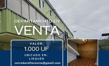 ¡Venta de cómodo departamento dúplex en Lirquén!