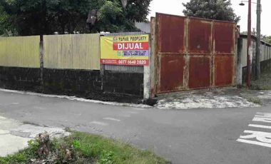 Jual cepat gudang + tanah siap usaha lokasi strategis