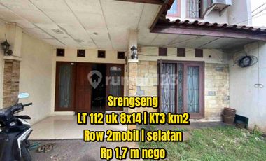 TERMURAH! Rumah 2 Lantai Srengseng, Hadap Selatan, Row 2 Mobil, Lokasi Strategis jakarta barat