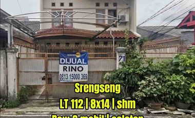 TERMURAH! Rumah 2 Lantai Srengseng, Hadap Selatan, Row 2 Mobil, Lokasi Strategis jakarta barat