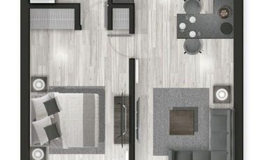 Departamento 1 dormitorio, 1 baño, centro Temuco