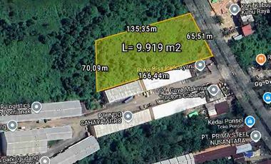 Tanah Tepi Jl. Ahmad Yani 2 Samping Pergudangan Bisspark