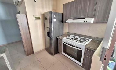 Renta de Departamento Totalmente Amueblado en Cancun Residencial Habitalia Paraíso 3er Nivel de 2 Recamaras con Seguridad 24/7 casi Av. Andrés Quintana Roo